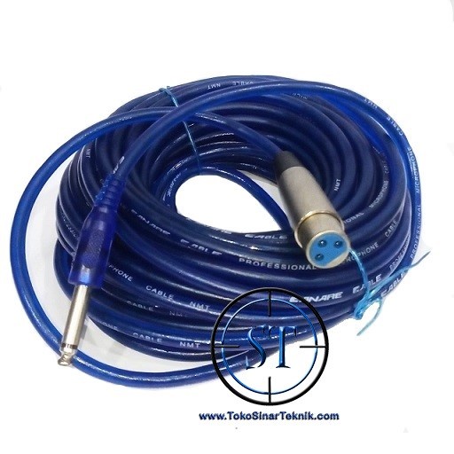 Kabel Mic Canare Cable Microphone Audio Low Noise 15 Meter Jack Xlr Canon to Akai 6.5mm Kualitas Bagus Lentur