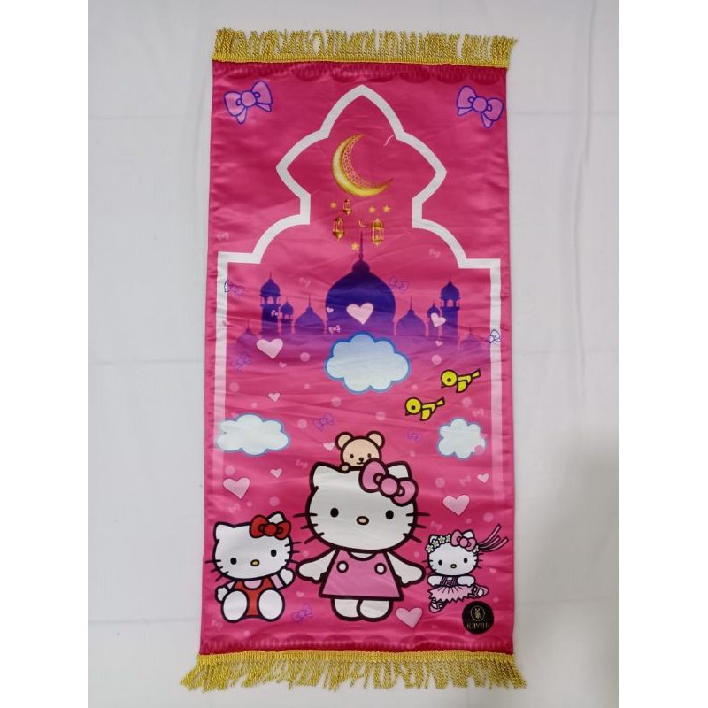 Sajadah Karakter Hello Kitty Warna Dan Motif Random