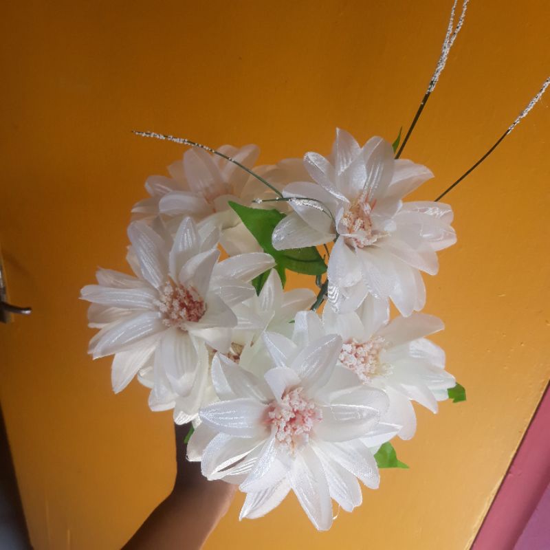 Dahlia Besar cabang 6 LUSINAN/bunga dekorasi/mawar artificial