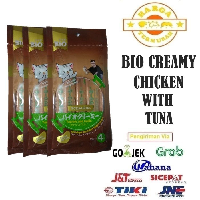 Bio Creamy Treat Snack Kucing Basah Adult &amp; Kitten