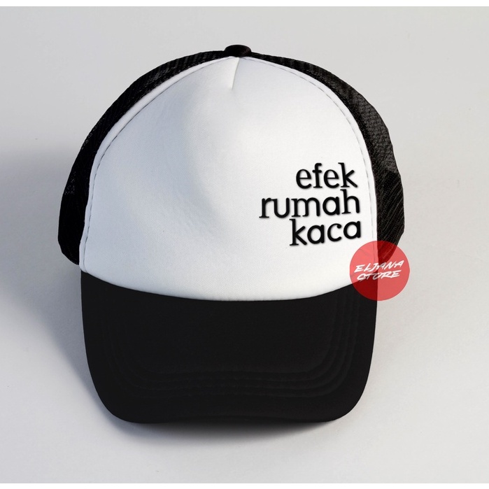 Topi Efek Rumah Kaca / Topi Band / Efek Rumah Kaca / Topi Jaring Distro / Topi Premium / Topi Sablon