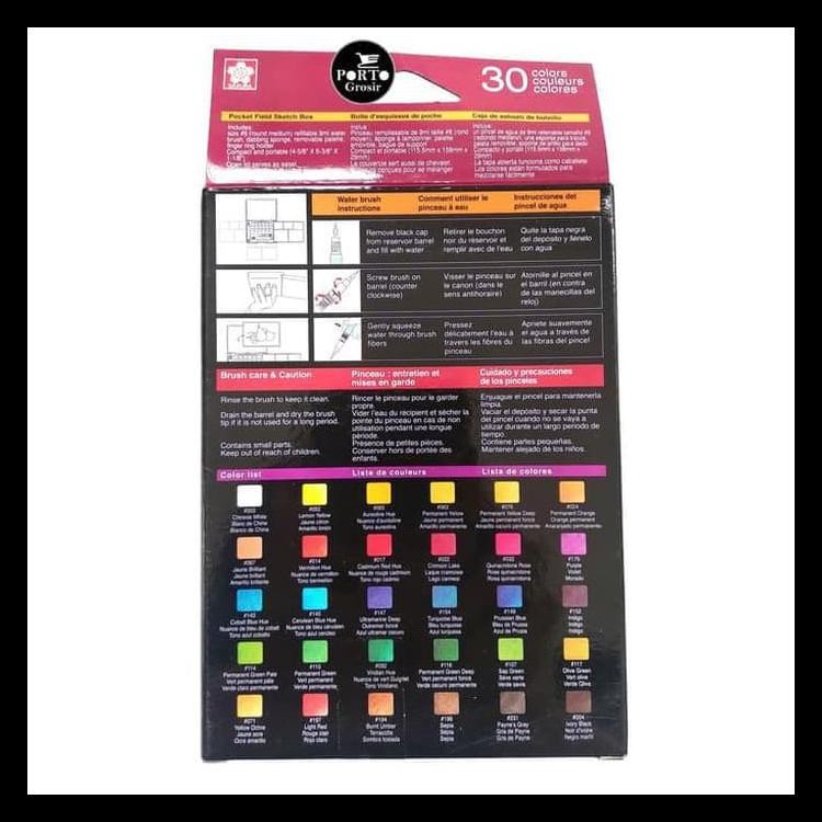 

Hot Product Sakura Koi Water Colors Pocket Field Sketch Box 30 Cat Air Color Terbaru