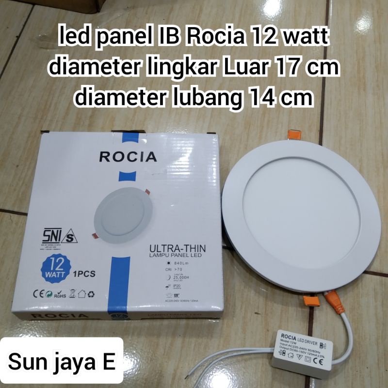 Downlight led panel 12 watt putih iB bulat