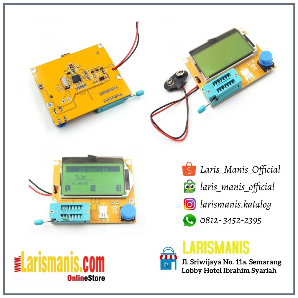 ESR Meter Transistor Tester Digital RCD LCR T4 LED Mosfet Dioda Triode