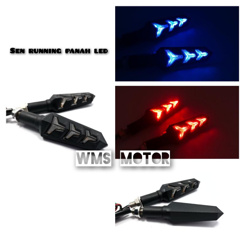 Lampu LED Sein Sen Running Sen 2 warna Senja Sen Vixion New RX KING/Lampu LED sen running sein model