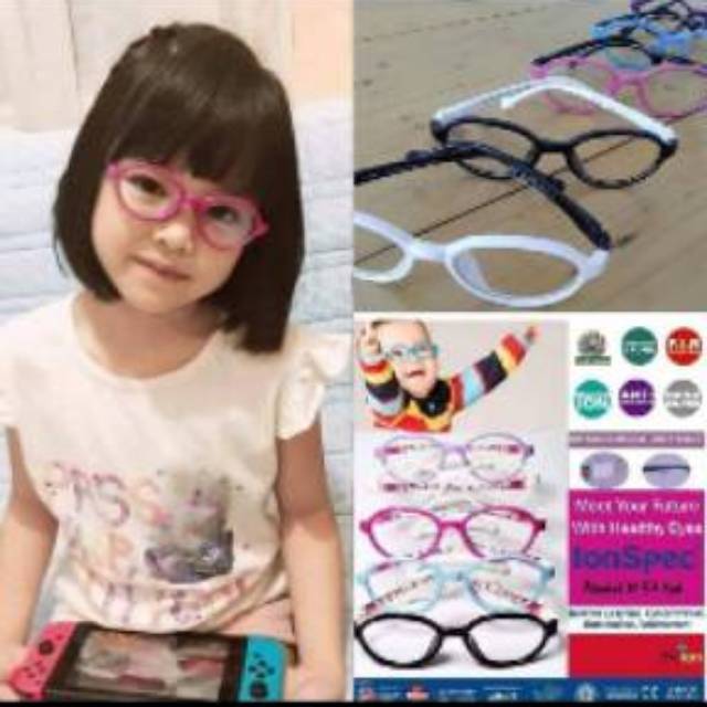 READY STOK KACAMATA MGI ANAK ANTI RADIASI DAN TERAPI MATA MINUS