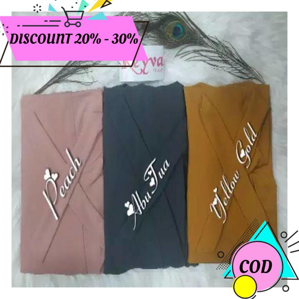 (BAYAR DITEMPAT) KHIMAR JERSEY NILLA ORI KEYVA HIJAB AA795