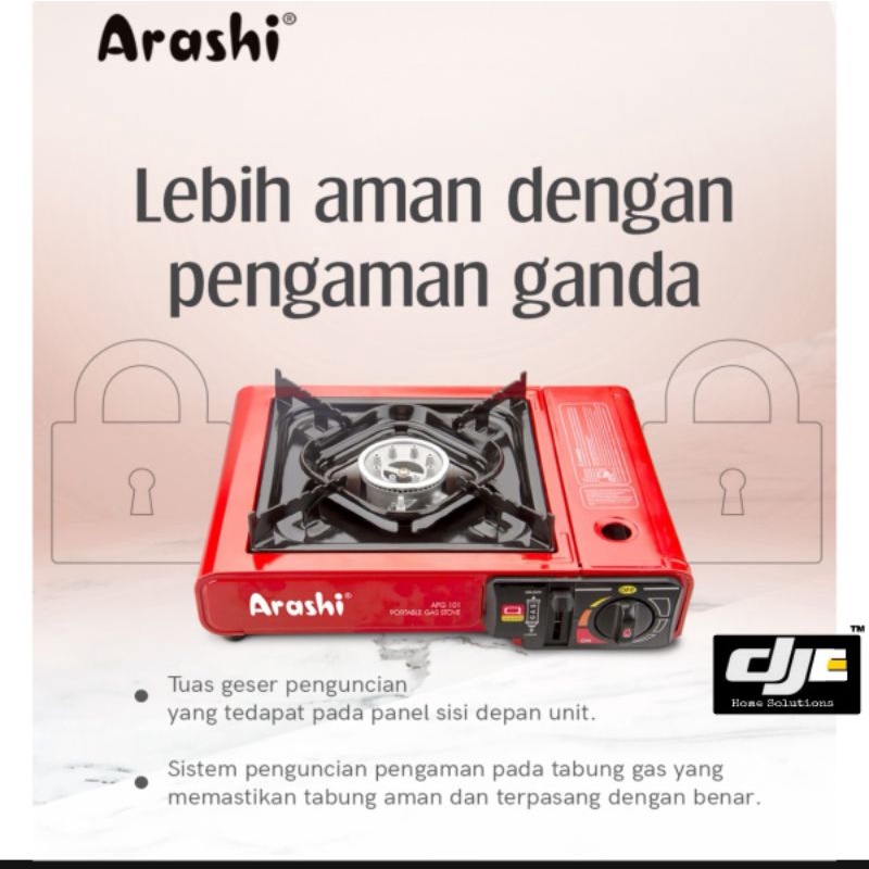 Arashi Kompor gas Portable APG-101 Portable Gas Stove