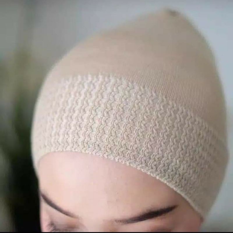 Ciput Rajut Anti Pusing Polos / Inner Hijab / Dalaman Kerudung