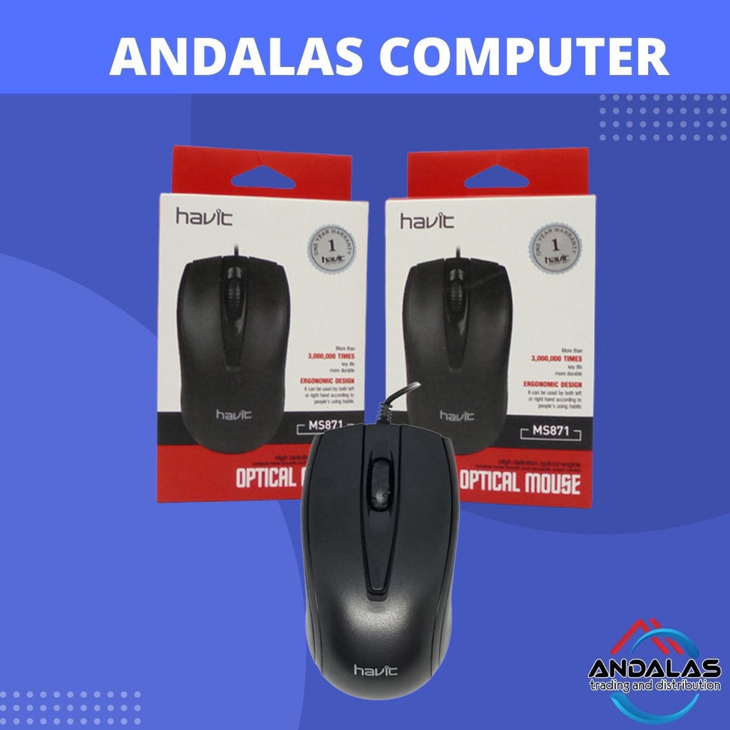 MOUSE USB OPTIK HAVIT MS871 OFFICE