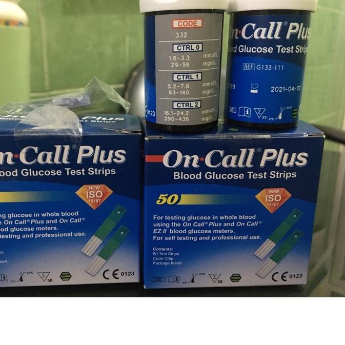 ❊ Strip Cek Gula On Call Plus Gula OnCall Plus OC Plus Gula Darah On Call EZ Gula OnCall EZ ❈