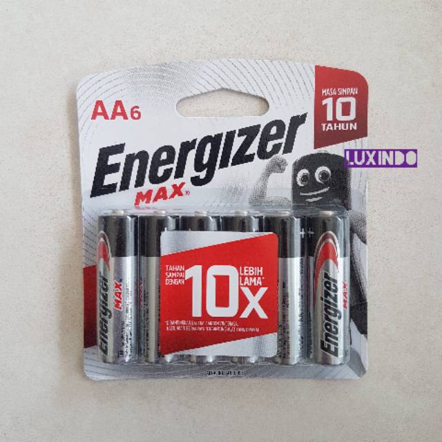 Baterai/Battery/Batere Energizer Max AA isi 6 pcs 1.5V