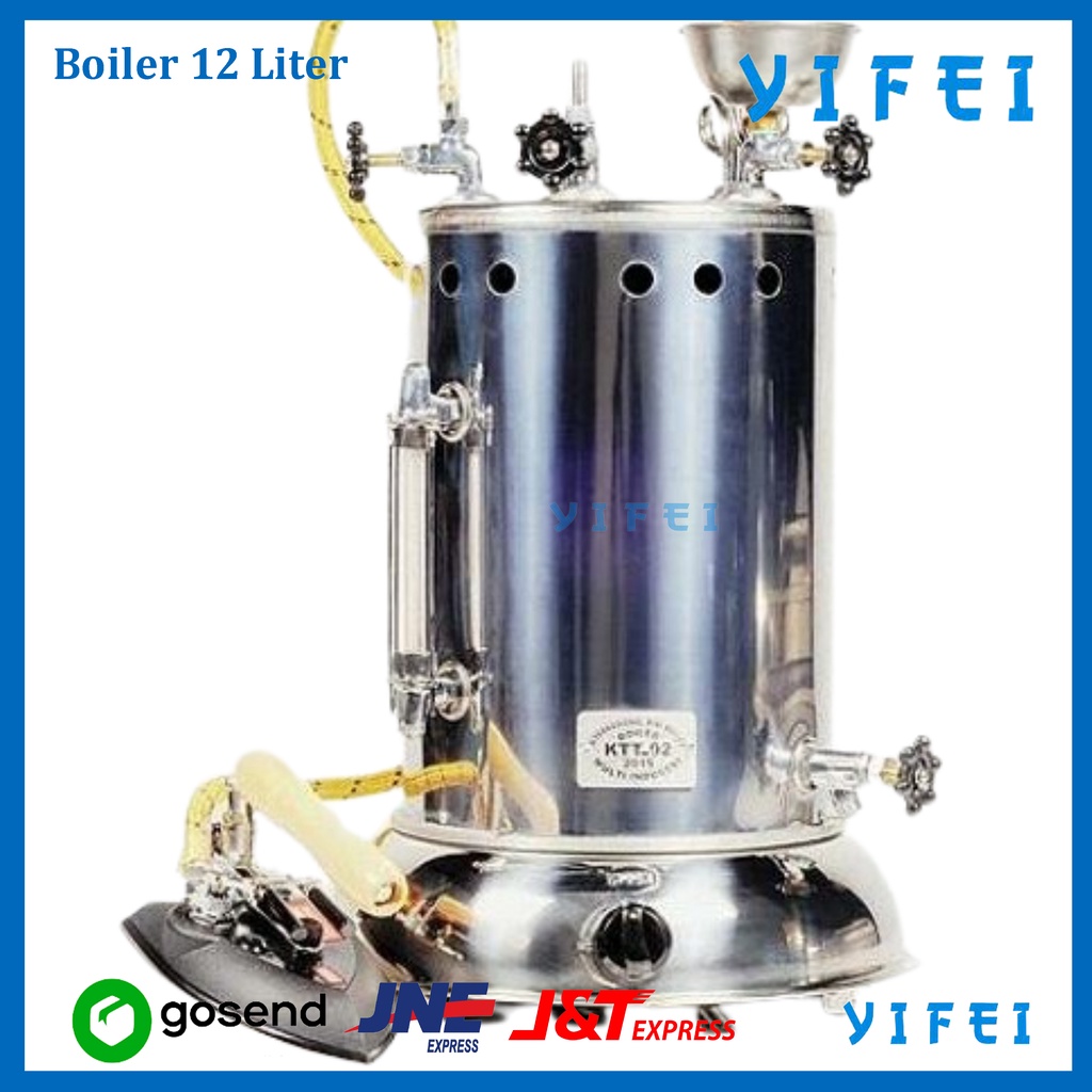 boiler 12 liter/tabung boiler KTT 12 liter/boiler uap laundry