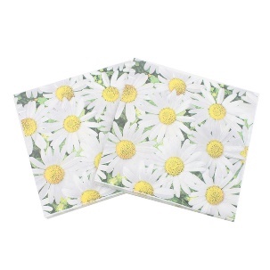 [26Gaya] Serbet Kertas Mawar Pink Print Tissue Napkin Dekorasi Serviettes 20pcs/pack
