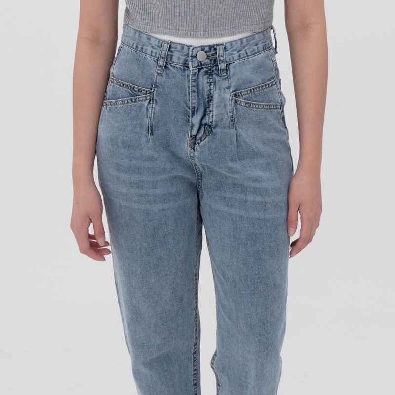 VIERLIN - Jeans 6612 - CELANA JEANS HIGH WAIST BOYFRIEND WANITA