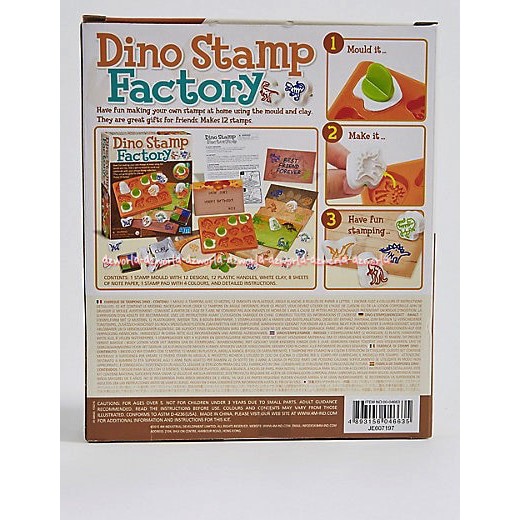 4M Dino Stamp Factory Kit DIY Mainan Membuat Stempel Dinosaurus Dari Tanah Liat