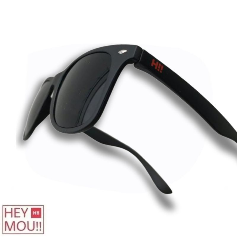 KACAMATA HITAM WAYFARER SLIGHT H BLACK / PHOTOCHROMIC GLASS - BLACK DOFF FRAME HEYMOU