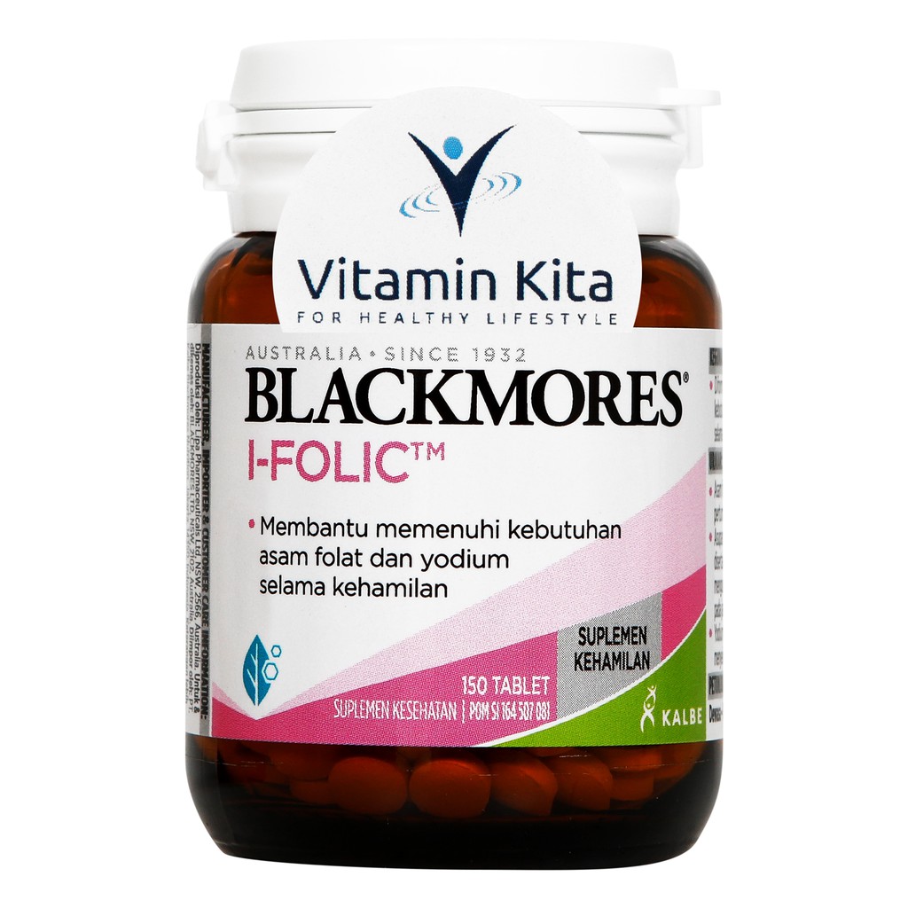 BLACKMORES I-FOLIC BPOM KALBE - 60 TAB | mendukung kehamilan, baik prakonsepsi maupun saat hamil