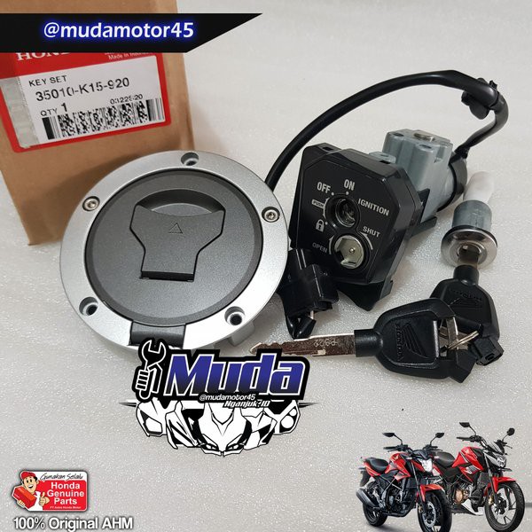 KUNCI KONTAK CB150R LED V2 K15G V3 K15M 2016 2019 35010-K15-921 KEY SET TUTUP TANGKI FUEL TANK CAP P