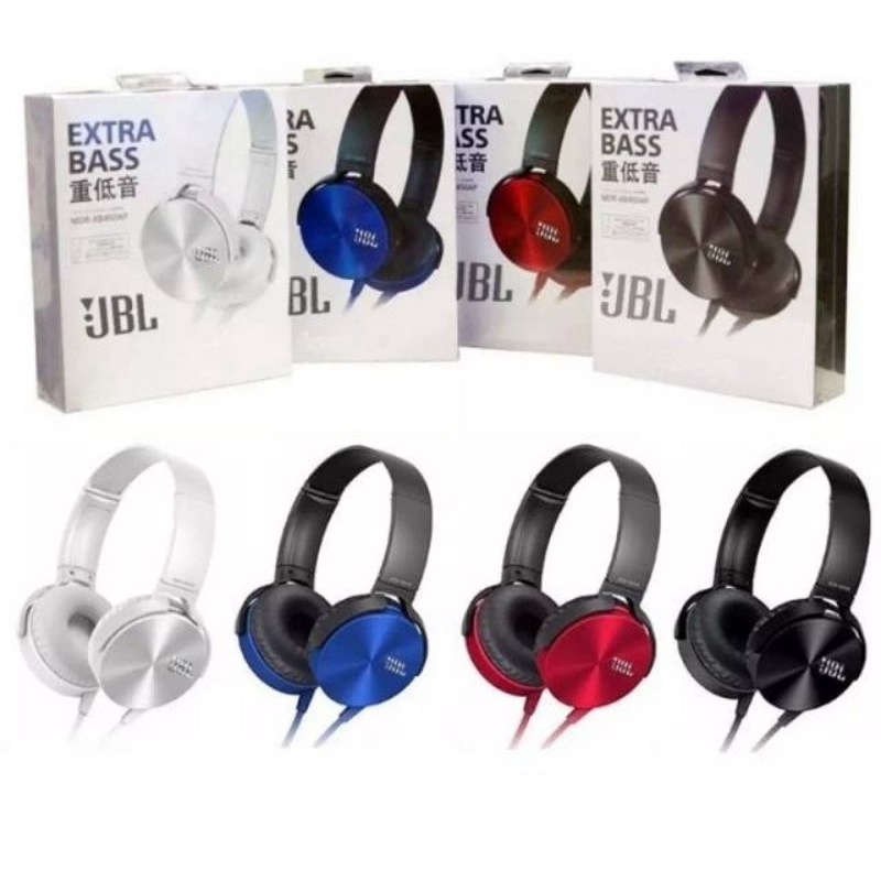 Headset Earphone Bando JBL X450 Kabel Streo Extra Bass