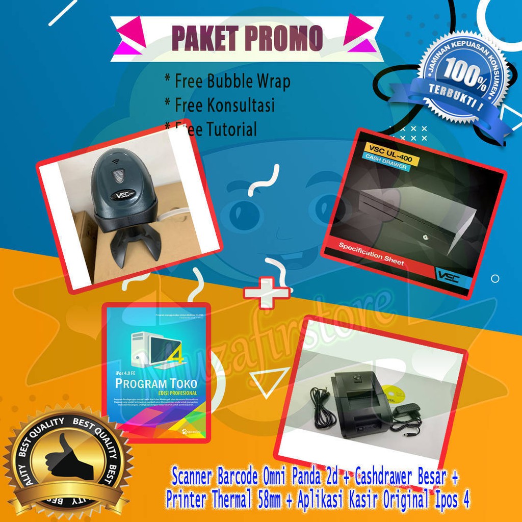 Promo Paket komputer kasir hemat full set