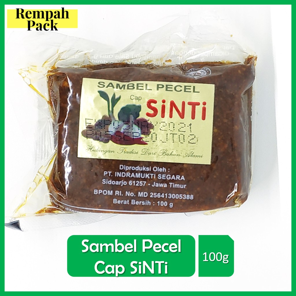 

Sambel Pecel Cap SINTI 100g | Bumbu Sambal Pecel Praktis Siap Makan