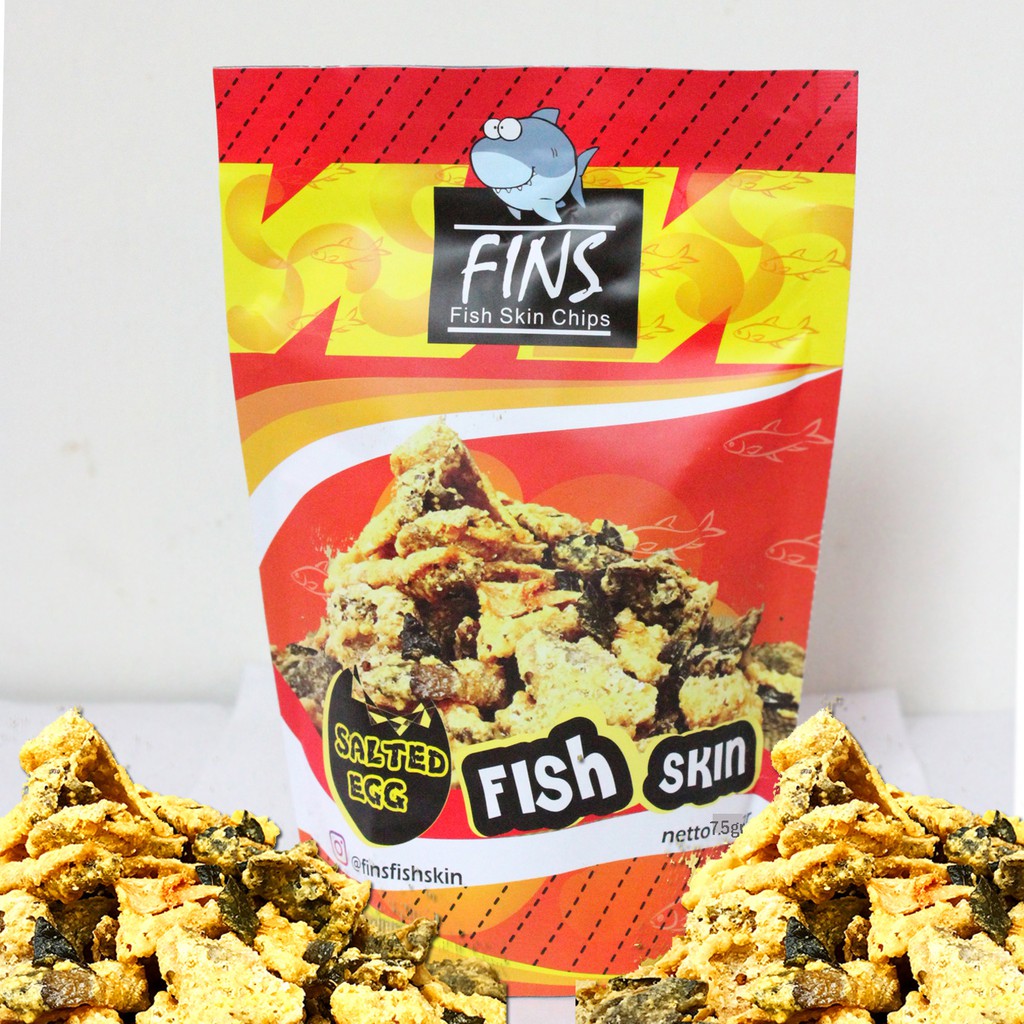 

RiDn Cemilan Salted Egg Kulit Ikan Rasa Telur Asin Fins FIsh SKin Salted Egg