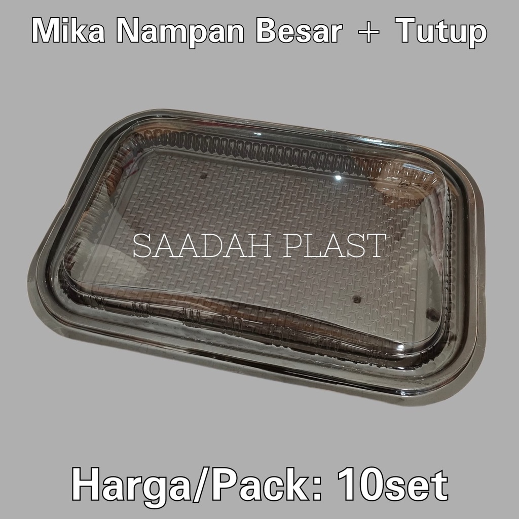 (ISI 10) Mika Nampan Besar / Tray Tatakan Kue Basah