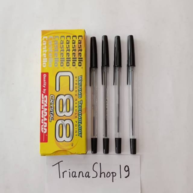 Pulpen/Pena/Ballpoint Castello Standard C88 Crystal