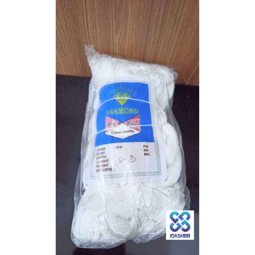 [1PAK] Benang Nylon Putih D9 - D24 +- 20ikat 400gram Export Quality / Benang rajut jala / Benang Nylon