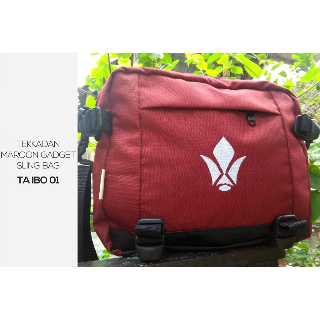 Tas Tekkadan Gadget Maroon Sling Bag - TA IBO 01