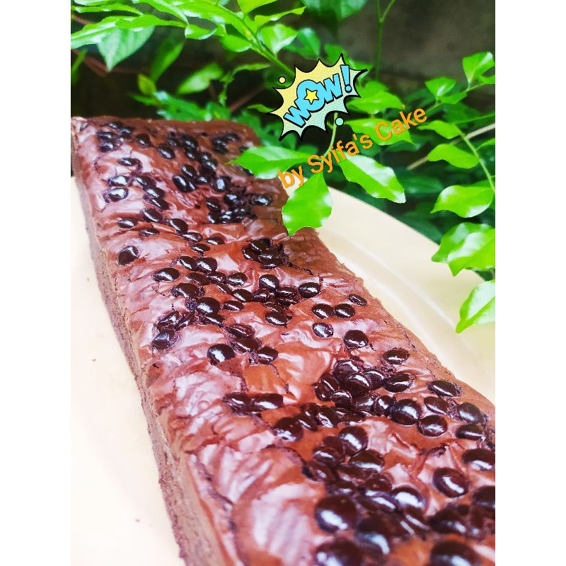 

fudgy brownies panggang