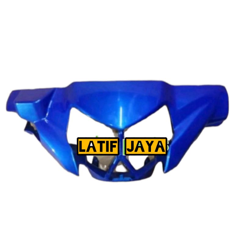 cover body batok kepala depan Vega ZR biru muda