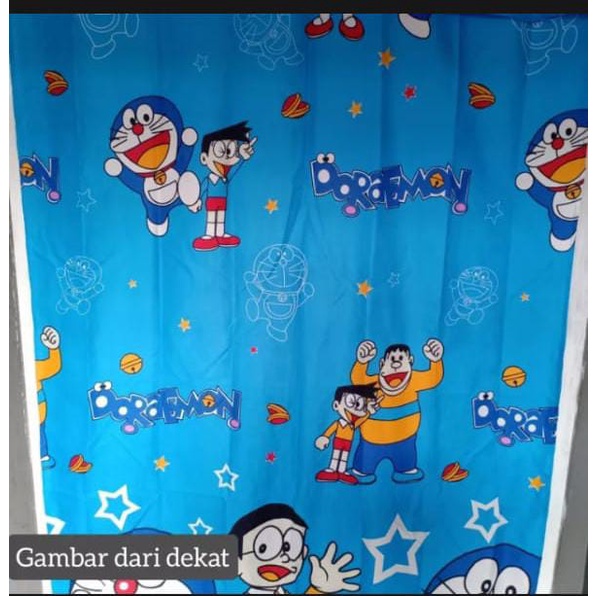 gorden pintu kamar tidur doraemon 75x200