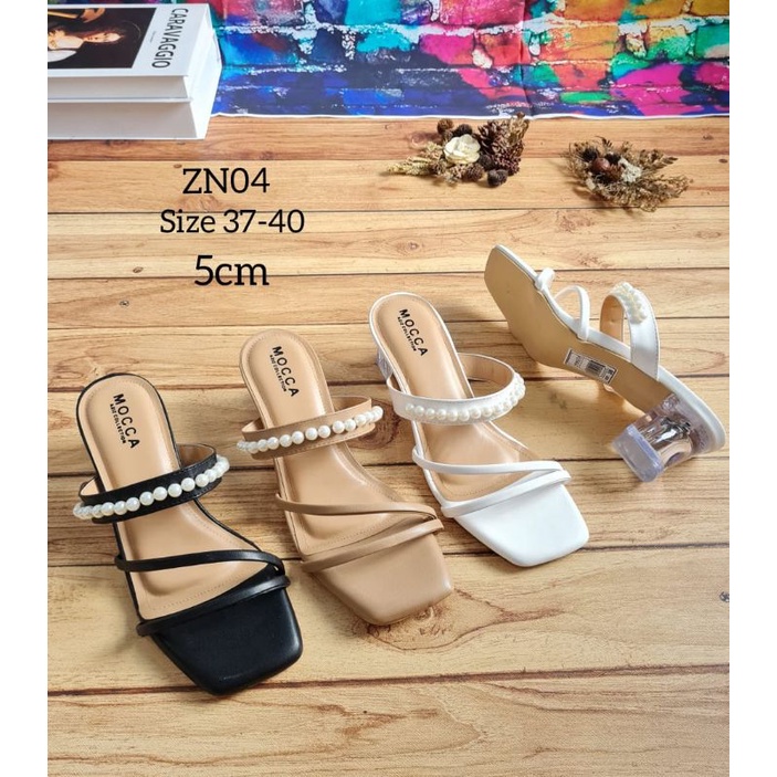 ABBUSHOES ZN 04 hak kaca mutiara nafisa 5cm