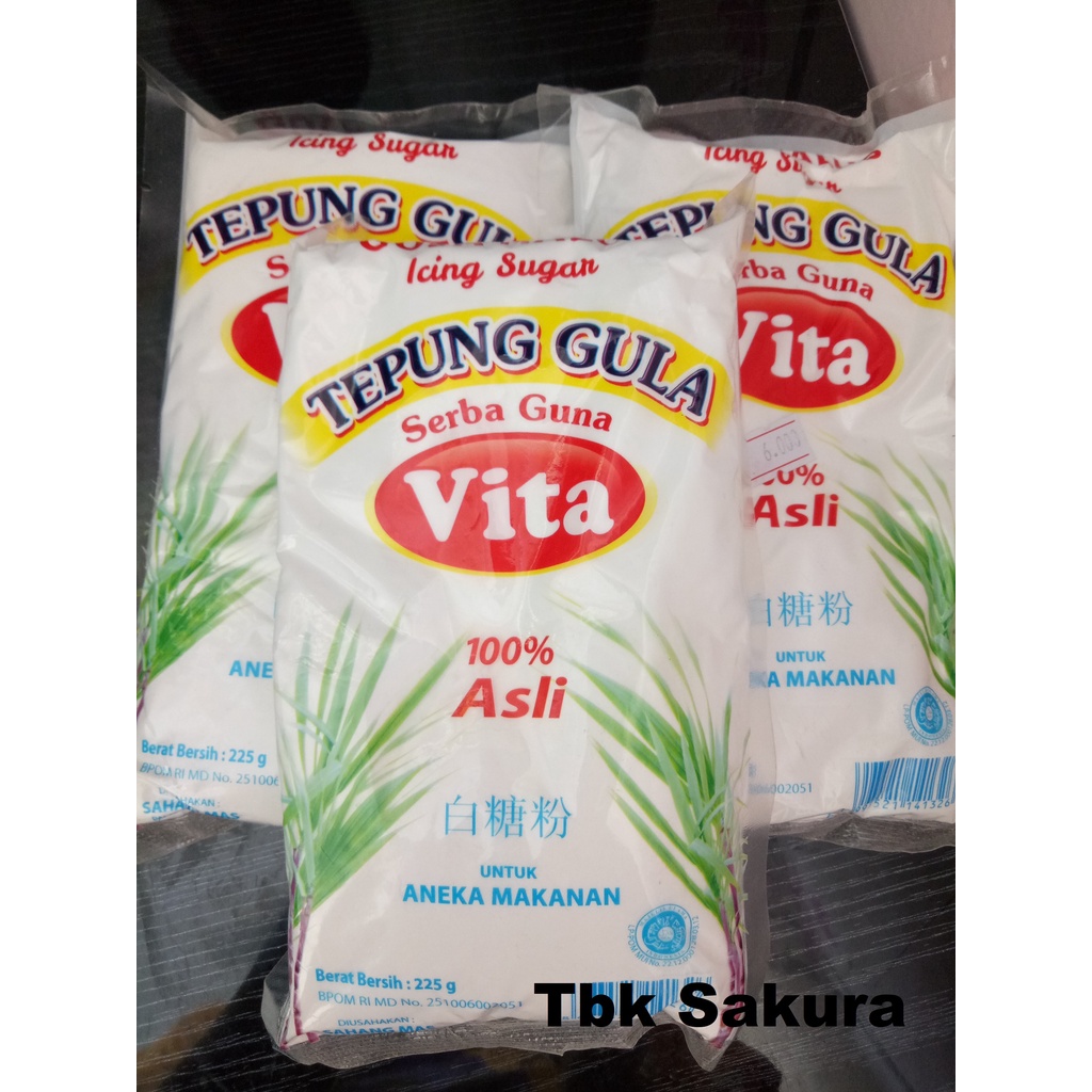 

Gula halus vita 225gr