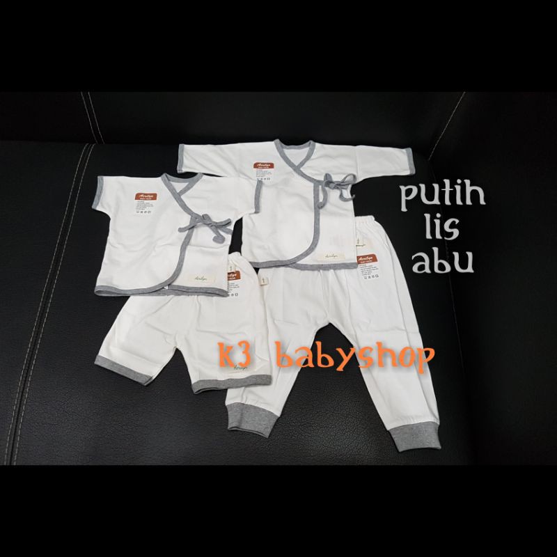 Paket baju bayi newborn Aerilyn kimono pendek panjang set baju bayi baru lahir setelan piyama anak