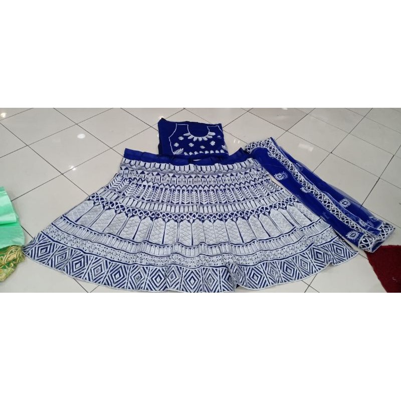 lehengga lengga bridal jodha sarung pengantin adat bugis padang minang baju india pesta edisi navy s