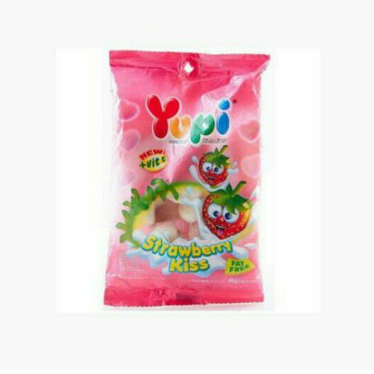 

Yupi Gummy Candies Strawberry Kiss 45g