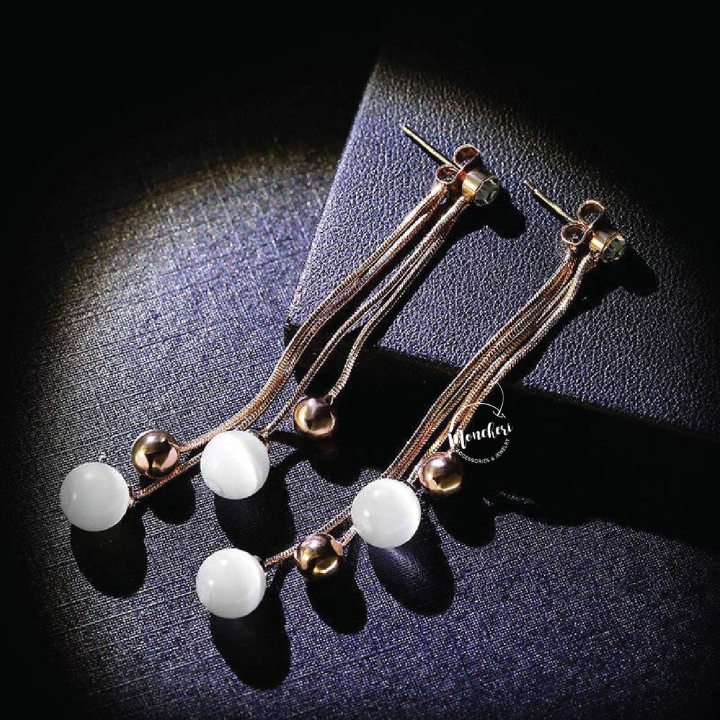 DARA Anting Tusuk Silver 925 Perak Gantung Panjang Earring Hanging Lamp