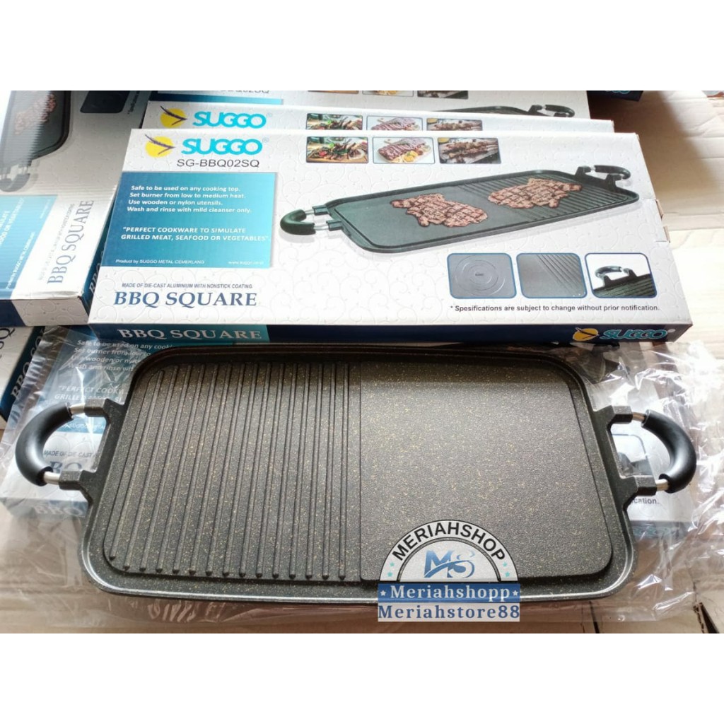 Multi Grill Pan HC / SUGGO ORIGINAL Alat Panggang TEFLON Griller Pemanggang ANTI LENGKET multigrill