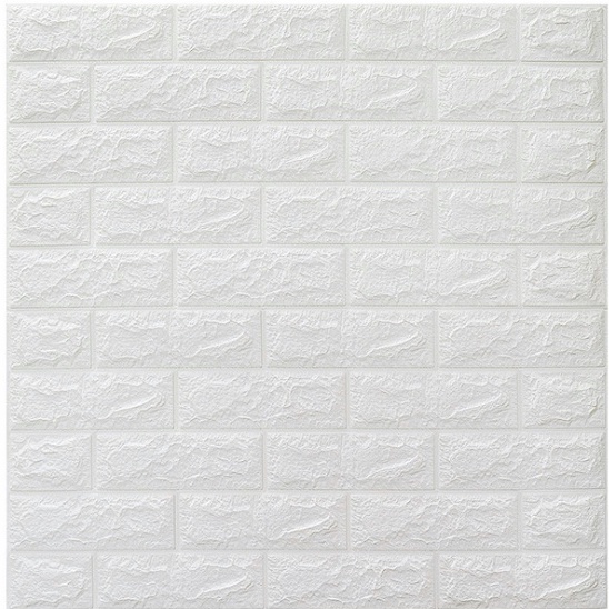 Ready Stock Wallpaper Dinding 3d Stiker Dinding kamar tidur hiasan dinding kamar tidur Dekorasi home living-ZW-1 Putih