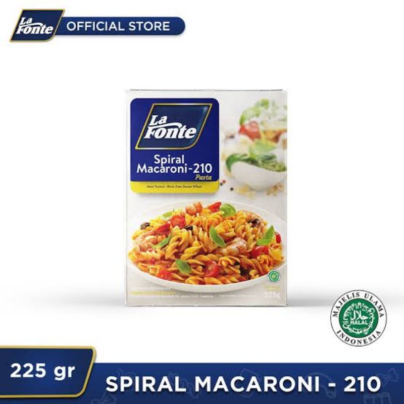 

Spiral Macaroni La Fonte 225 gr