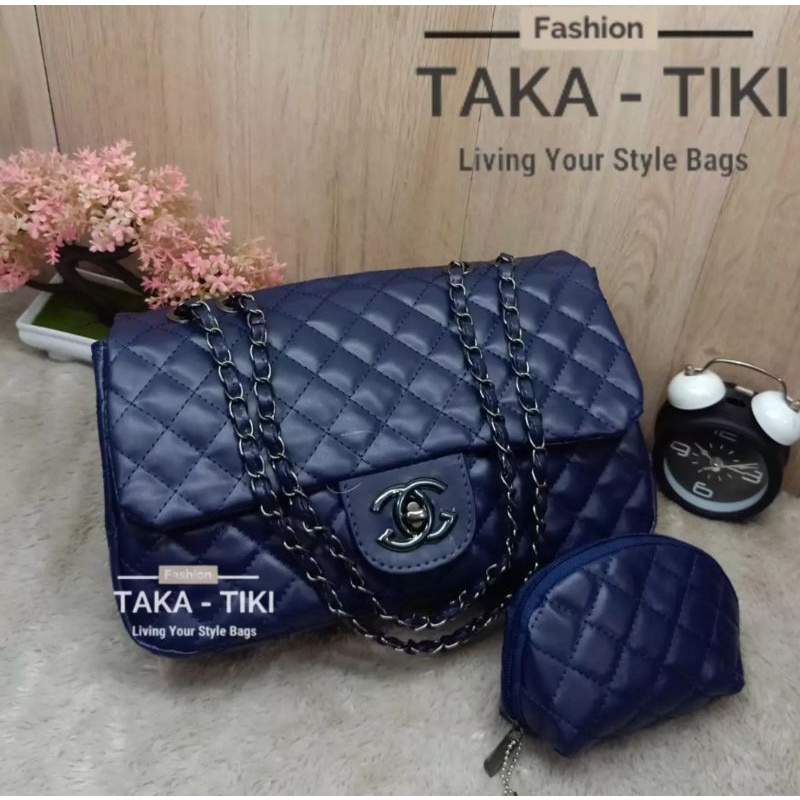 TAS WANITA FASHION HITAM FREE POUCH KOIN BEST SELLER PREMIUM TERLARIS