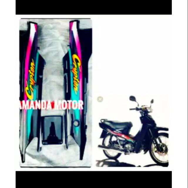 Cover body belakang cripton berikut striping