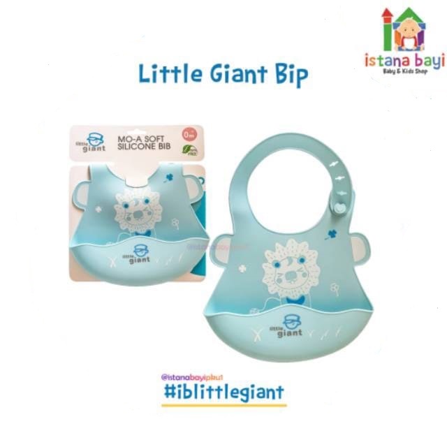 Little Giant Soft Silicone Bib LG1408 - Slaber bayi/Celemek bayi silicone