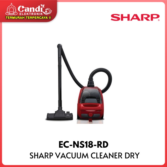 SHARP Penyedot Debu Vacuum Cleaner Dry EC-NS18-RD