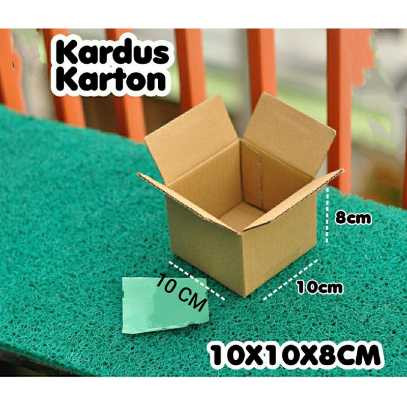 Termurah kardus packing polos cokelat uk 10x10x8