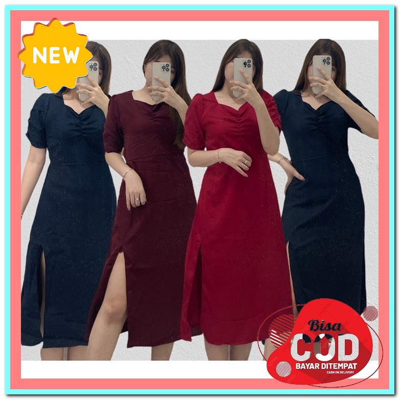 Gaun Pesta Wanita Dress Kondangan Wanita Import Dress Wanita Korean Style Gaun Pesta Party Import Dr