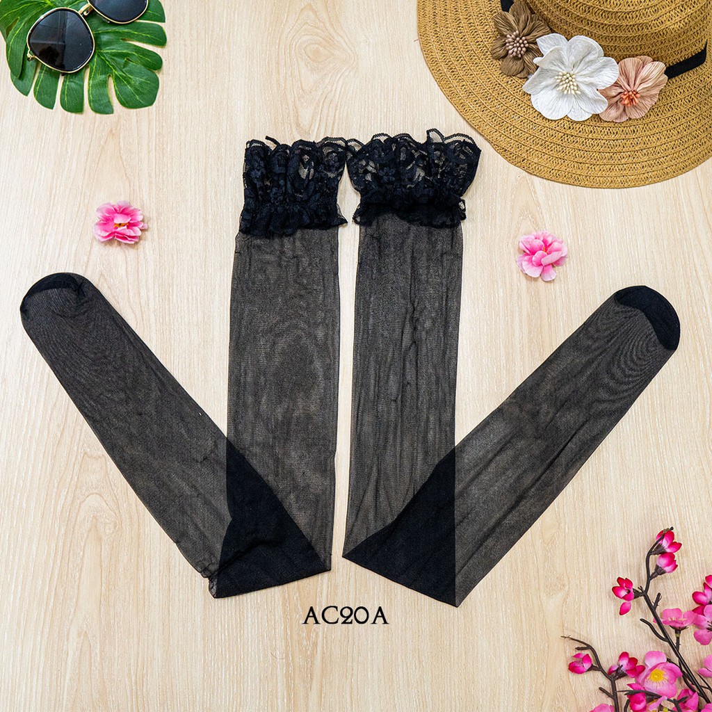 [TOKO TERPERCAYA] GARTER BELT + STOCKING WANITA LEGGING TRANSPARAN HITAM AC20A